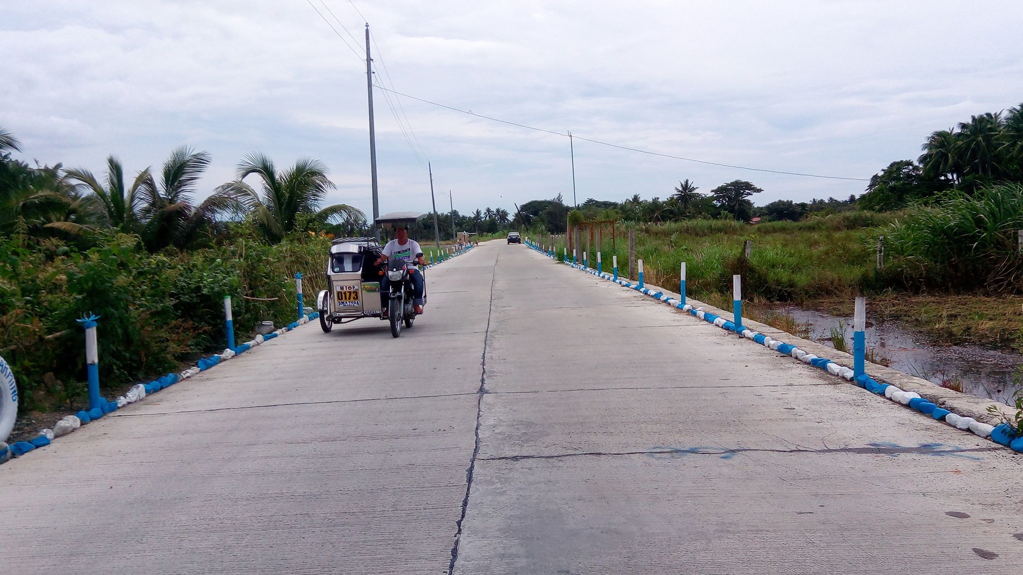 The completed FY 2018 AM Project Local Access Road in Brgy. Bangco Ramada