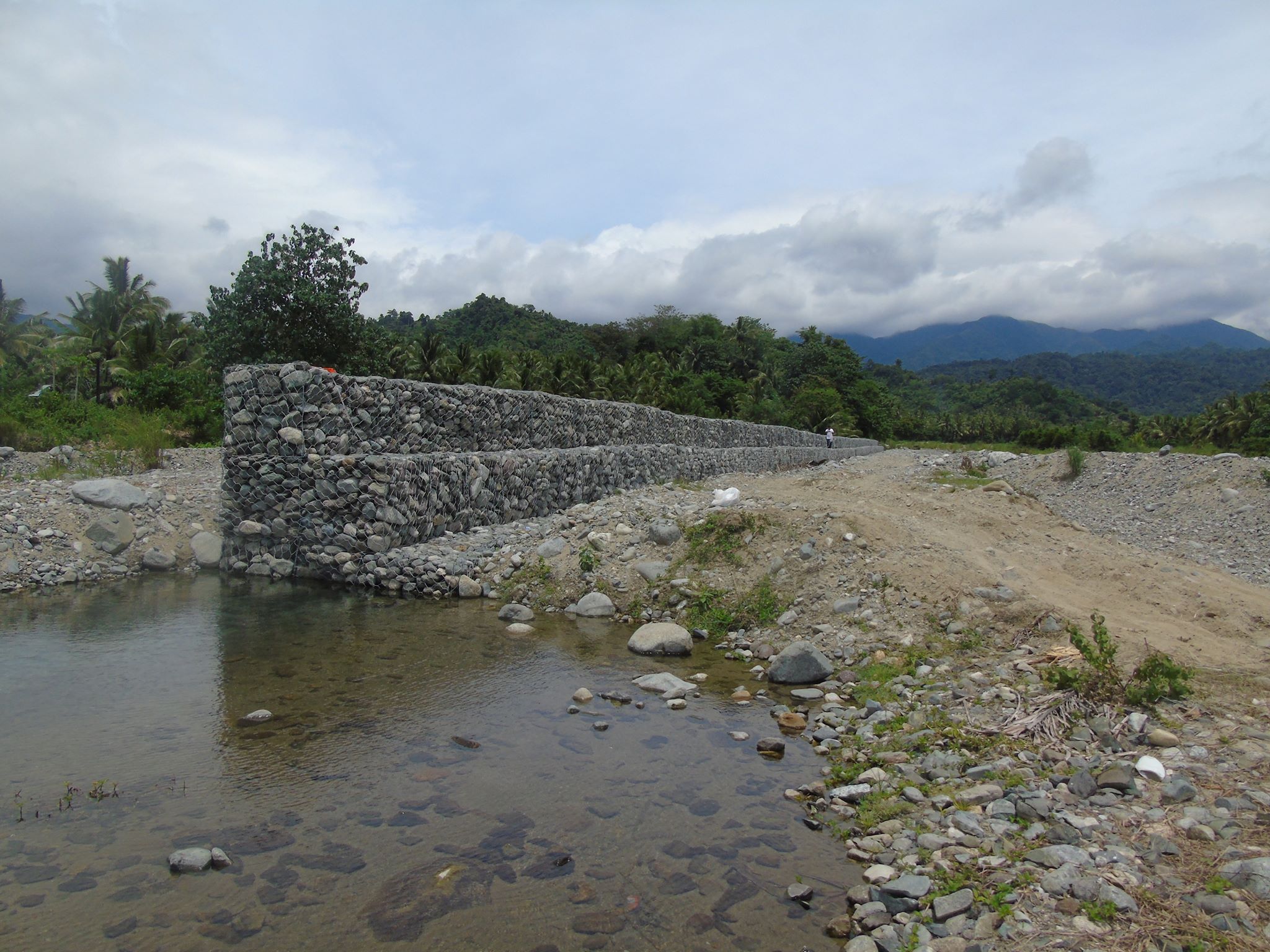 The completed Gabion Type Flood Control Project under the FY 2018 PCF