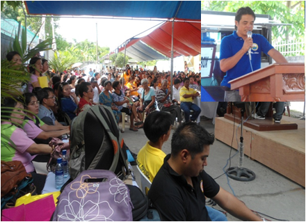 San Miguel Punong Barangay Angelito Bansil renders his State of Barangay Governance Report (Ulat sa Barangay)